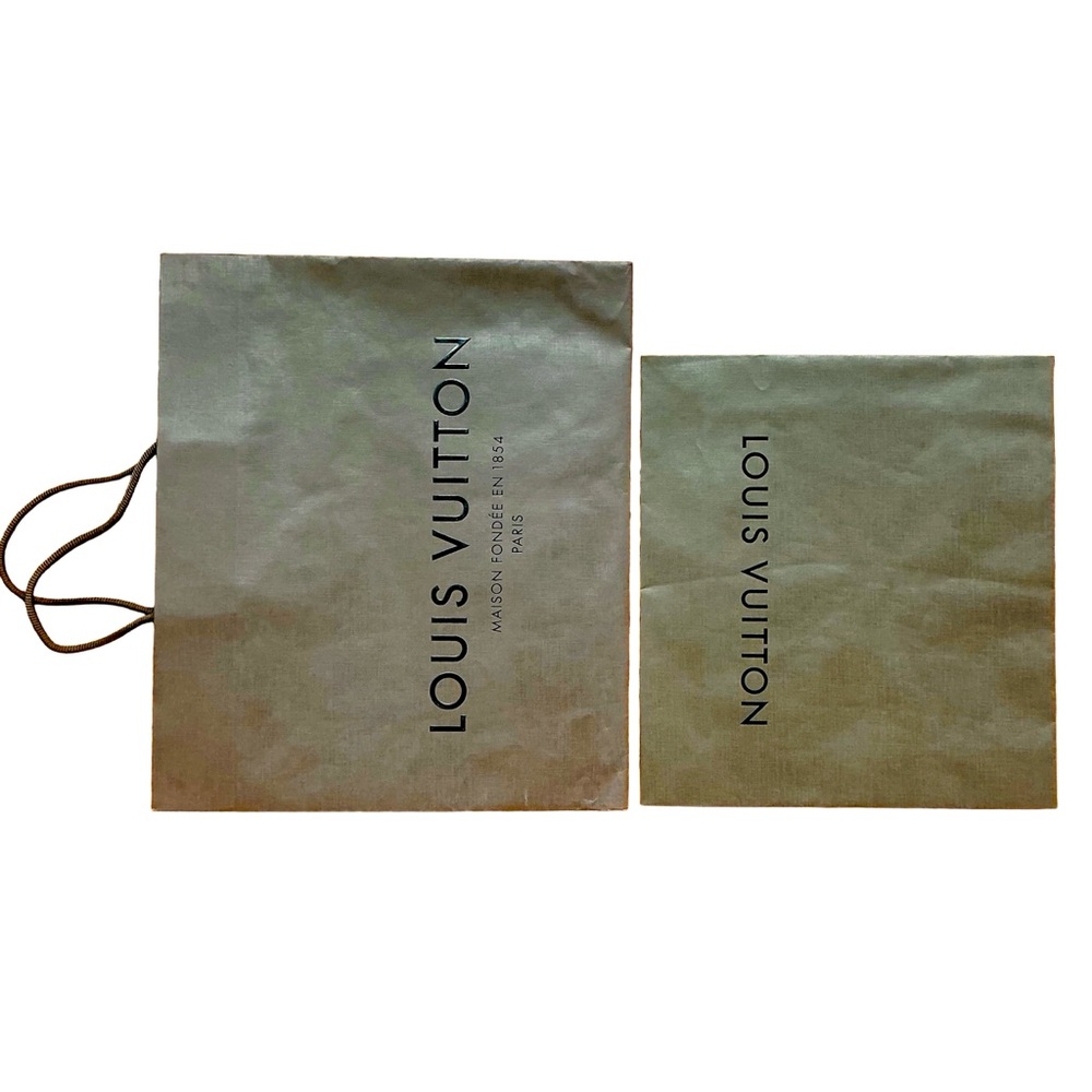 Louis Vuitton Brown Shopping Bag with sleeve bag